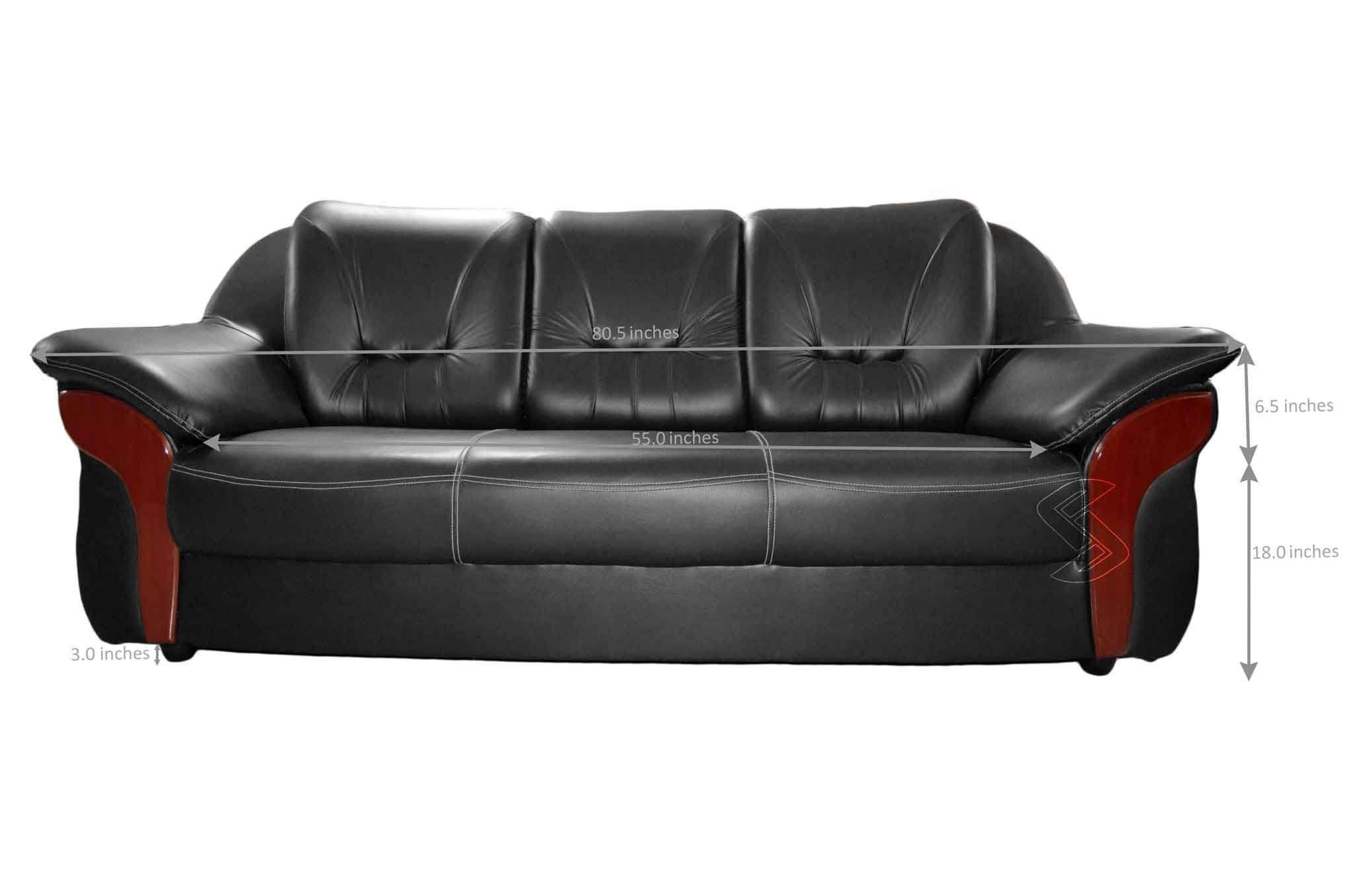 Pheno Sofa Set Black Sets